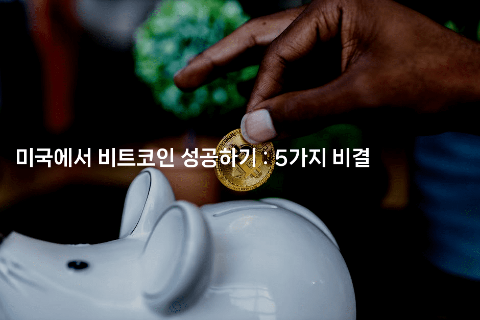 미국에서 비트코인 성공하기 : 5가지 비결 2-코인돌