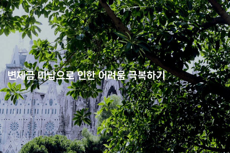 변제금 미납으로 인한 어려움 극복하기