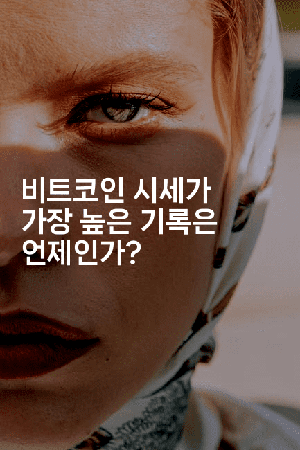 비트코인 시세가 가장 높은 기록은 언제인가?