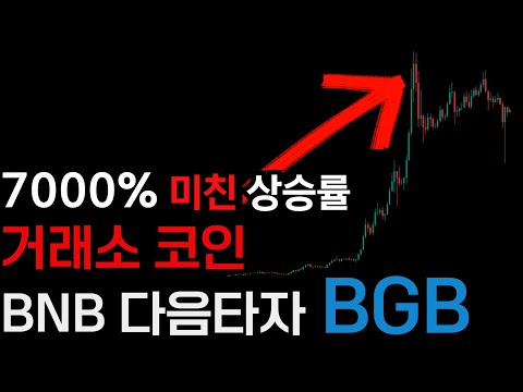 7000% 상승 미친 포텐셜, 거래소 코인 다음타자 BGB