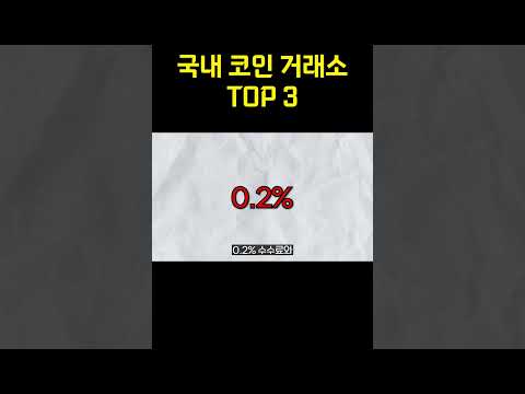 여러분이 몰랐던 국내 코인 거래소 TOP3